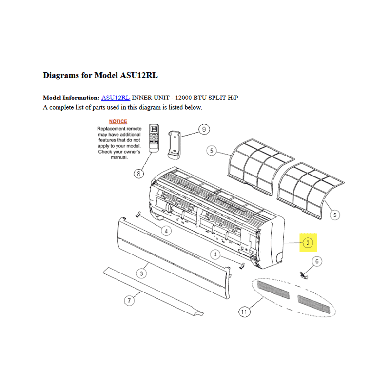 FUJITSU K9316558014 aka 9316558014 FRONT PANEL RL DW