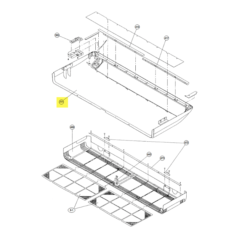 FUJITSU K9359076162 aka 9359076162 PANEL ABU** DW