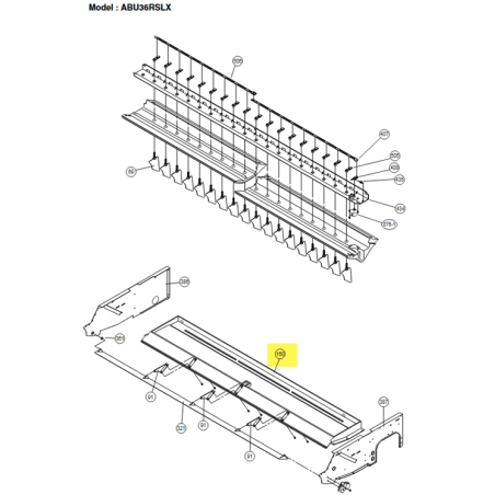 FUJITSU K9360429018 aka 9360429018 DRAIN PAN ASSEMBLY 36RSLX DW