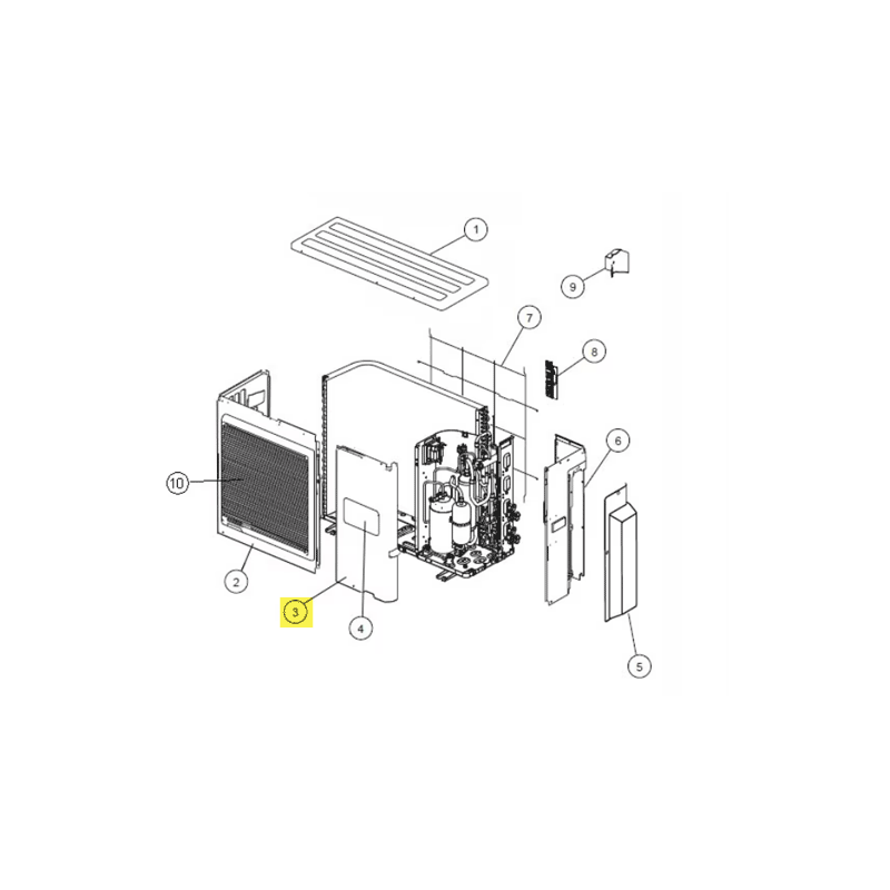 FUJITSU K9374415045 aka 9374415045 SERVICE PANEL DW HFI