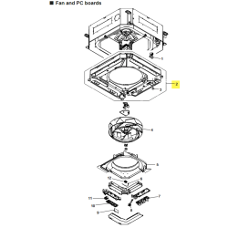 FUJITSU K9381789023 aka 9381789023 DRAIN PAN SA AUUH30 EB32 A2L