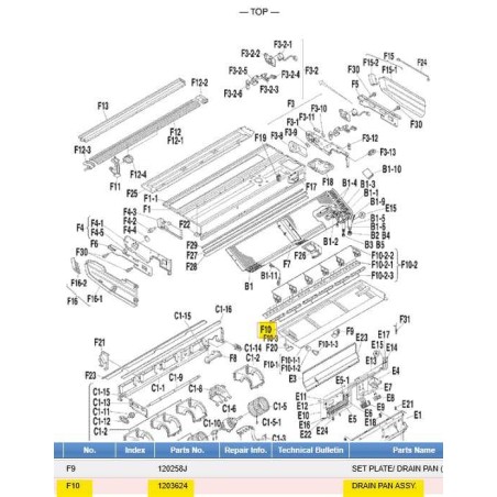 DAIKIN 1203624 DRAIN PAN ASSY.