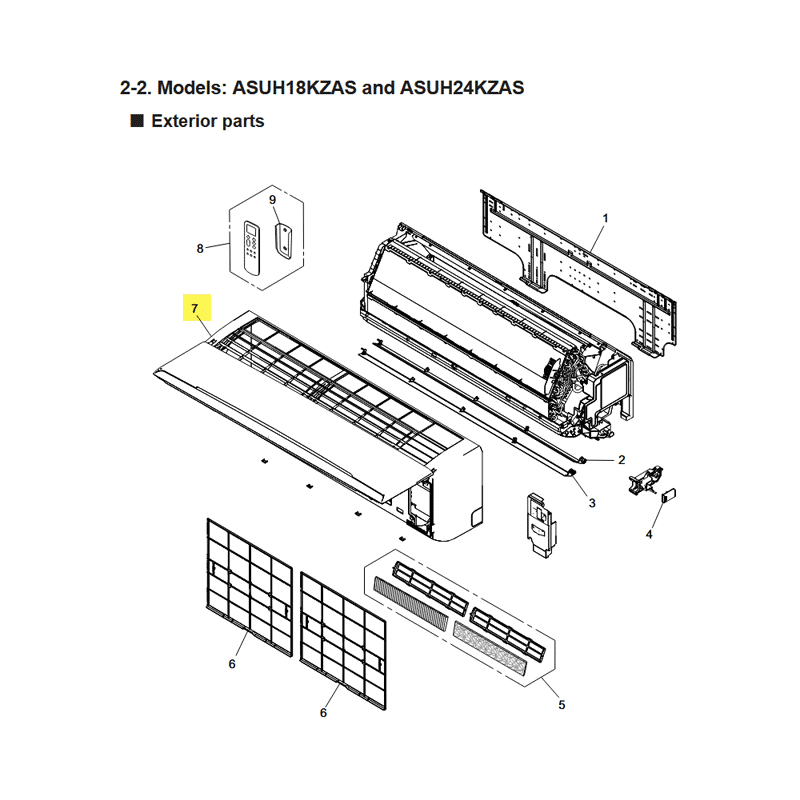 FUJITSU K9387072464 aka 9387072464 FRONT PANEL TA AIRSTAGE A2L