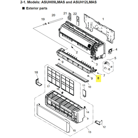 FUJITSU K9387590166 aka 9387590166 DRAINPAN TA ASUH**