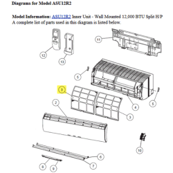 FUJITSU K9309997035 aka 9309997035 AIR FILTER RR2 ASUA HVAB