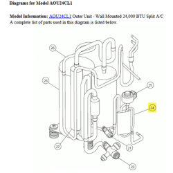 FUJITSU K9331647014 aka 9331647014 EEV W/PIPE 24CL1