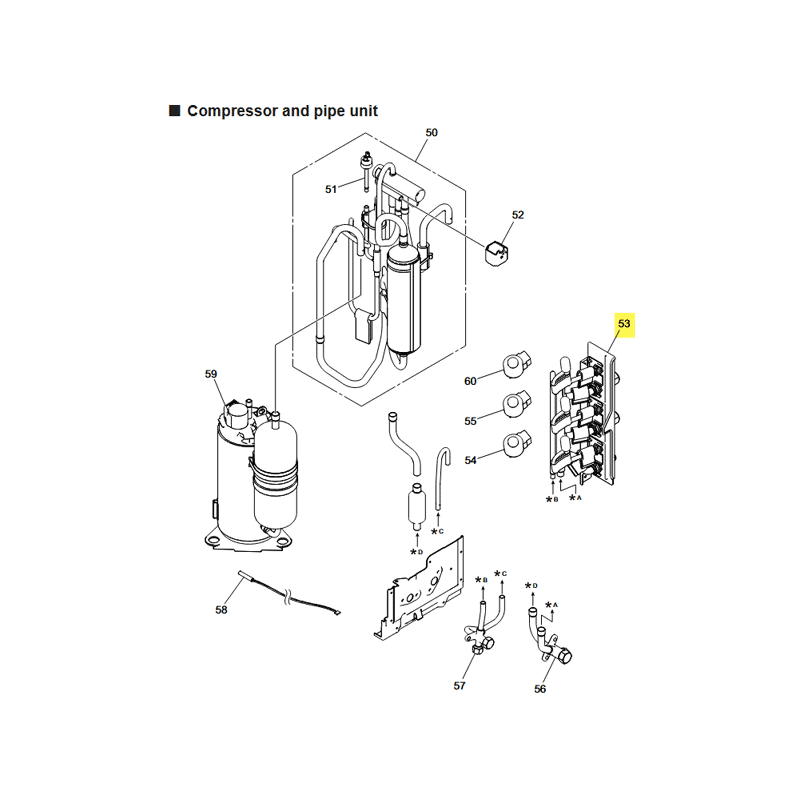 FUJITSU K9384866004 aka 9384866004 VALVE UNIT TA (Gas Pipe Valve + Liquid Pipe Valve) A2L