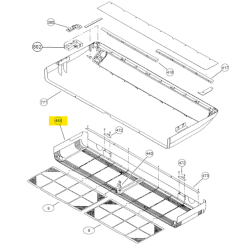 FUJITSU 9358532010 GRILL FRONT ABU DW HY
