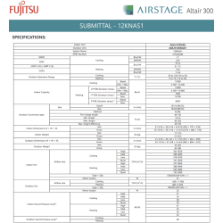 FUJITSU 12KNAS1 12,000 BTU 17 SEER2 R32 Heat Pump & Air Conditioner Ductless Mini Split ASLH12KNAS / AOLH12KNAS1 (115 V~ 60 Hz)