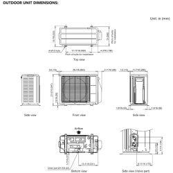 FUJITSU 12KNAS1 12,000 BTU 17 SEER2 R32 Heat Pump & Air Conditioner Ductless Mini Split ASLH12KNAS / AOLH12KNAS1 (115 V~ 60 Hz)