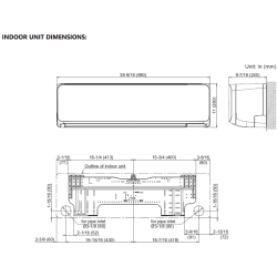 FUJITSU 24KNAS1 22,000 BTU 20 SEER2 Altair 300 Ductless R32 Heat Pump Air Conditioner Mini Split ASUH24KNAS & AOUH24KNAS1