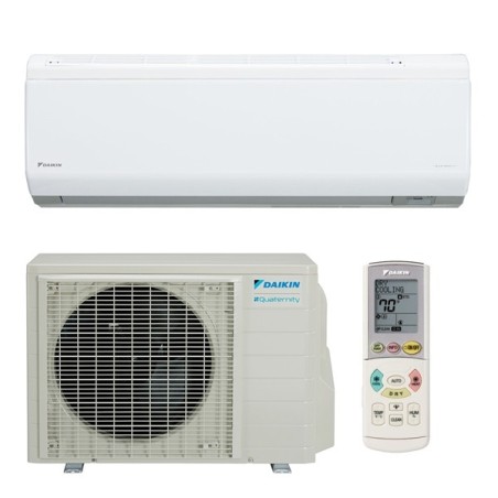 Daikin 12,000 btu 24.2 SEER Heat Pump & Air Conditioner Ductless Mini Split Quaternity FTXG12HVJU / RXG12HVJU 