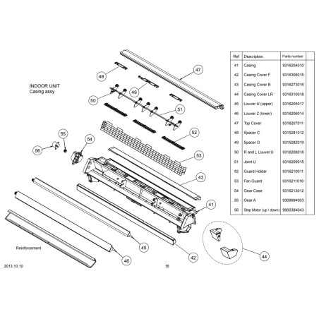 FUJITSU K9316206014 aka 9316206014 LOUVER Z AGU HVAB