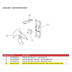 FUJITSU 9602751013 MOTOR DC BRUSHLESS 12RL