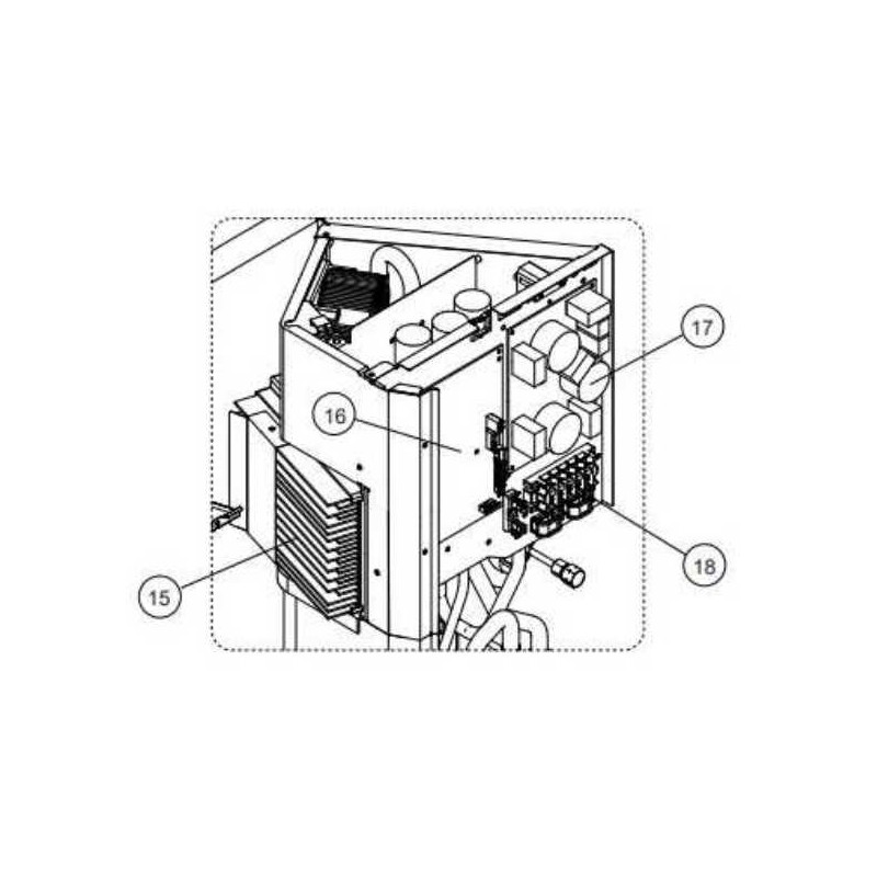 FUJITSU 9708511894 CONTROL PCB 24RGLX HY