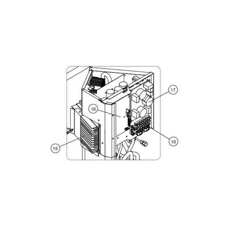 FUJITSU 9708511917 CONTROL PCB AOU36RGLX HY