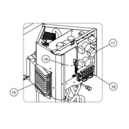 FUJITSU 9708511917 CONTROL PCB AOU36RGLX HY