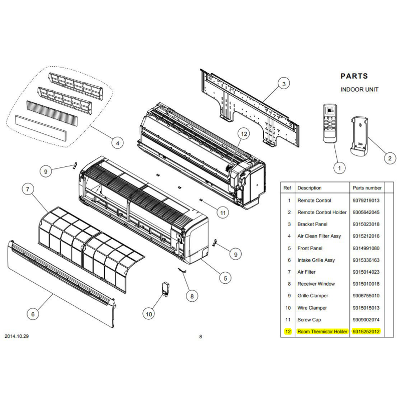 FUJITSU 9305642045 HOLDER REMOTE