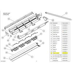 FUJITSU K9311997016 aka 9311997016 LOUVER R+L RACi+ HVAB