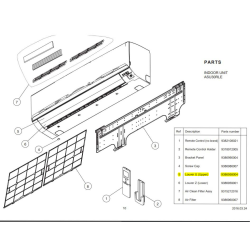FUJITSU 9386958004 LOUVER U (UPPER)