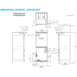 Daikin 42,000 btu 16.0 SEER Heat Pump & Air Conditioner Ductless Mini Split FTQ42TAVJUA / RZQ42TAVJU
