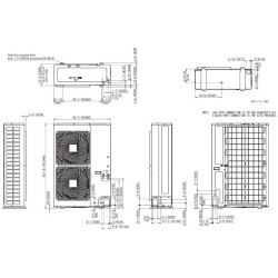 Daikin 42,000 btu 16.0 SEER Heat Pump & Air Conditioner Ductless Mini Split FTQ42TAVJUA / RZQ42TAVJU