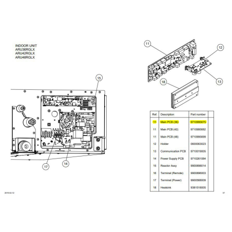 FUJITSU K9710995675  aka 9710995675  CONTROLLER PCB HY