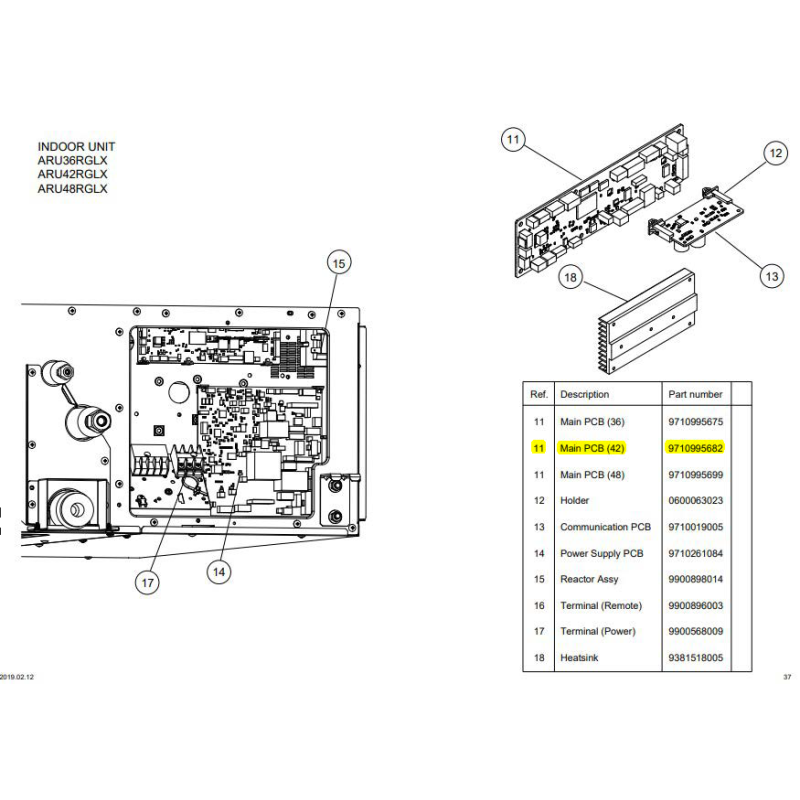 FUJITSU K9710995682 aka 9710995682 CONTROLLER PCB HY
