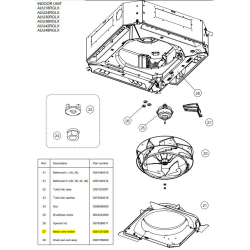 FUJITSU 9381351008 HOLDER MOTOR WIRE AUU RGLX HY