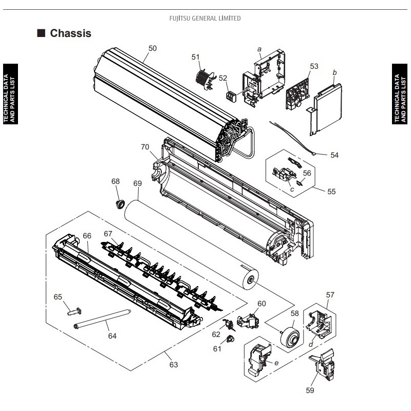 FUJITSU K9383735059 aka 9383735059 EVAPORATOR TA-ASUG15LZAS DW