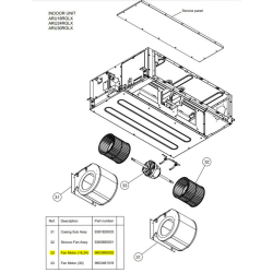 FUJITSU K9603695002 aka 9603695002 MOTOR DC BRUSHLESS HY