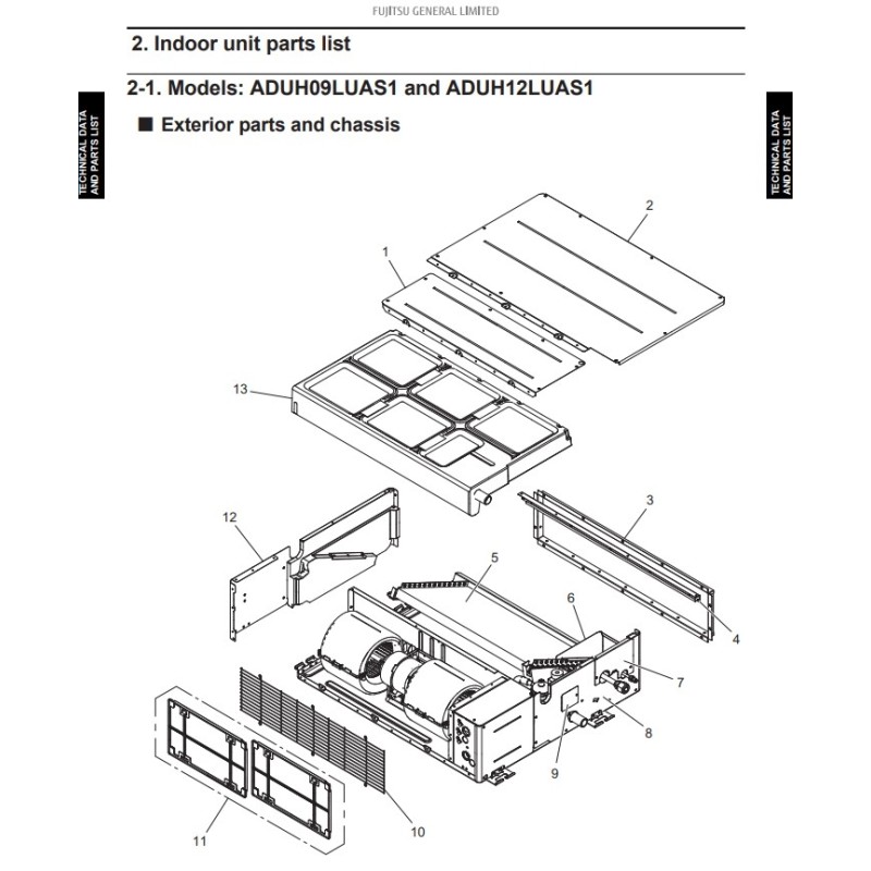 FUJITSU K9380042006 aka 9380042006 OUTLET FRAME ARUL7~14 HVII