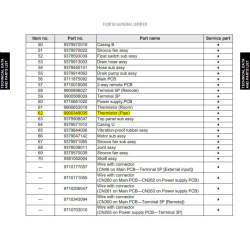 FUJITSU K9900349035 aka 9900349035 THERMISTOR PIPE HY