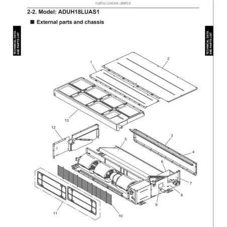 FUJITSU K9380042013 aka 9380042013 OUTLET FRAME SA ARUL18RLAV VII