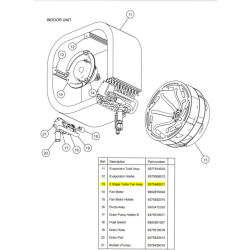 FUJITSU K9375480011 aka 9375480011 TURBO 2 STAGE FAN DW HVAB