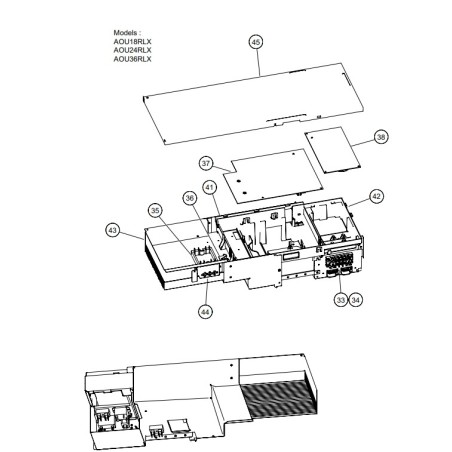 FUJITSU K9374609017 aka 9374609017 BOX DUCT INVERTER RPAC+