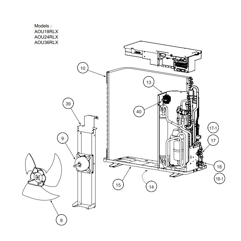 FUJITSU K9375226015 aka 9375226015 SEPARATE WALL HFI+ DW
