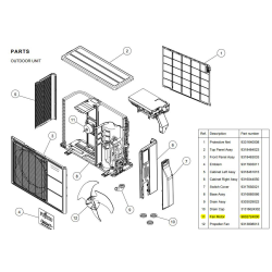 FUJITSU K9602724000 aka 9602724000 MOTOR DC W/SCWS 15RLS3/H
