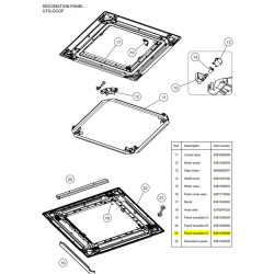 FUJITSU K9381355006 aka 9381355006 INSULATION C PANEL HY