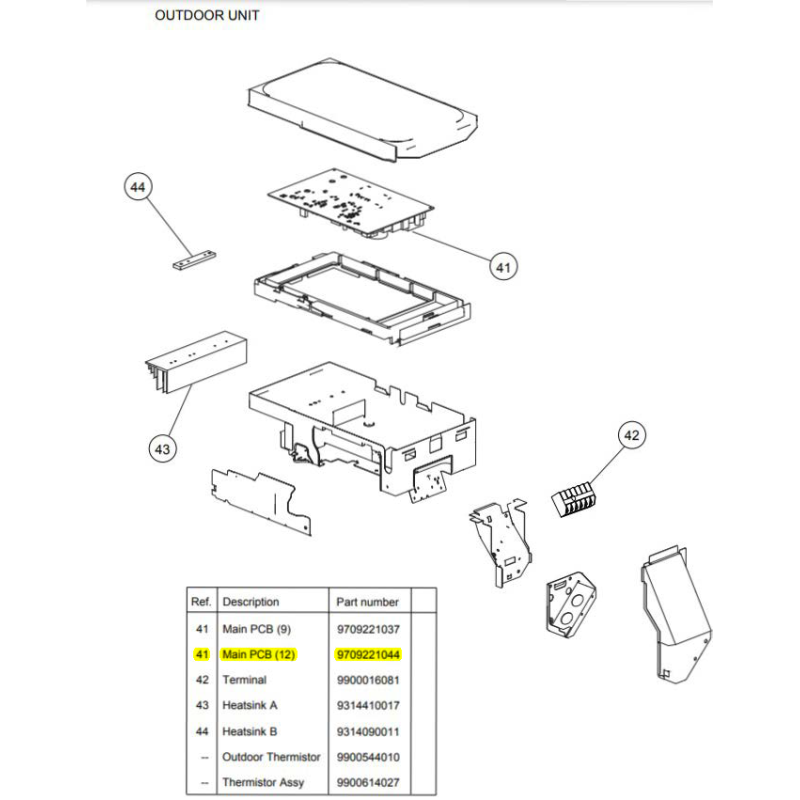 FUJITSU K9709221044 aka 9709221044 INVERTER CONTROL 12RLS2H HY