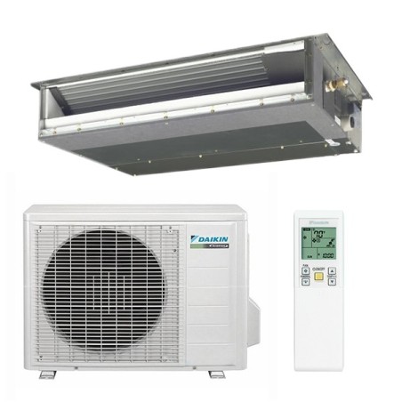 Daikin 9,000 btu 15.1 SEER Air Conditioner & Heat Pump Slim Duct Built-in Concealed Ceiling  FDXS09LVJU / RXS09LVJU