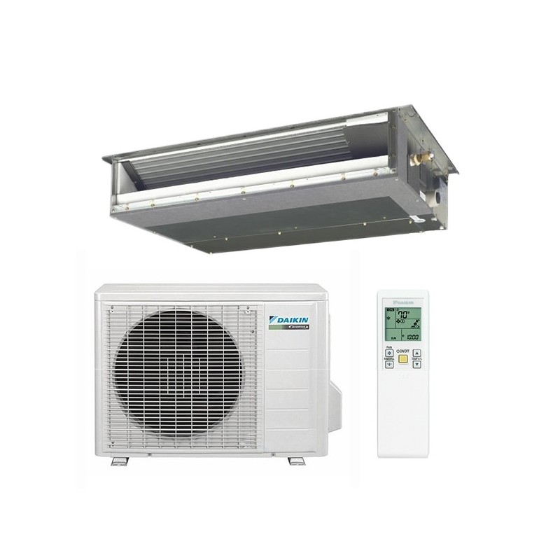 Daikin 12,000 btu 15.5 SEER Air Conditioner & Heat Pump Slim Duct Built-in Concealed Ceiling  FDXS12LVJU / RXS12LVJU