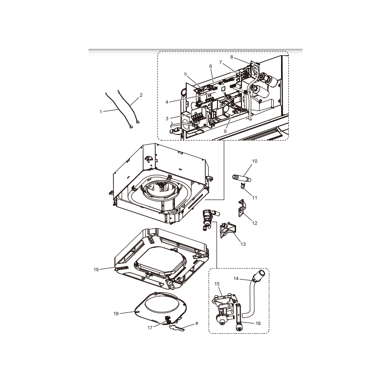 FUJITSU K9707449013 aka 9707449013 WIRE W/CONNECTOR V LOUVER HFI