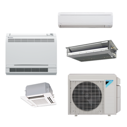 Daikin 24,000 btu 17.9 SEER Up to 3 Zone Heat Pump & Air Conditioner Ductless Split MXS Series 3MXS24NMVJU Condenser Unit Only