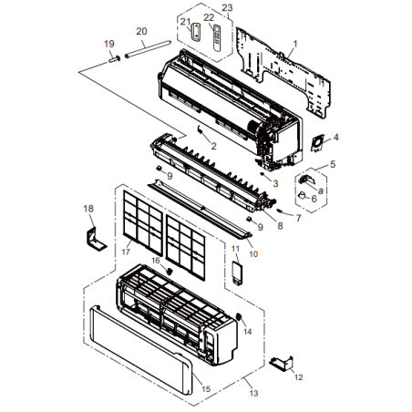 FUJITSU K9387479003 aka 9387479003 LOUVER UP/DOWN HY