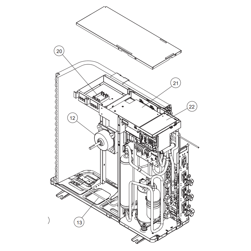 FUJITSU K9900888008 aka 9900888008 HEATER UNIT DW