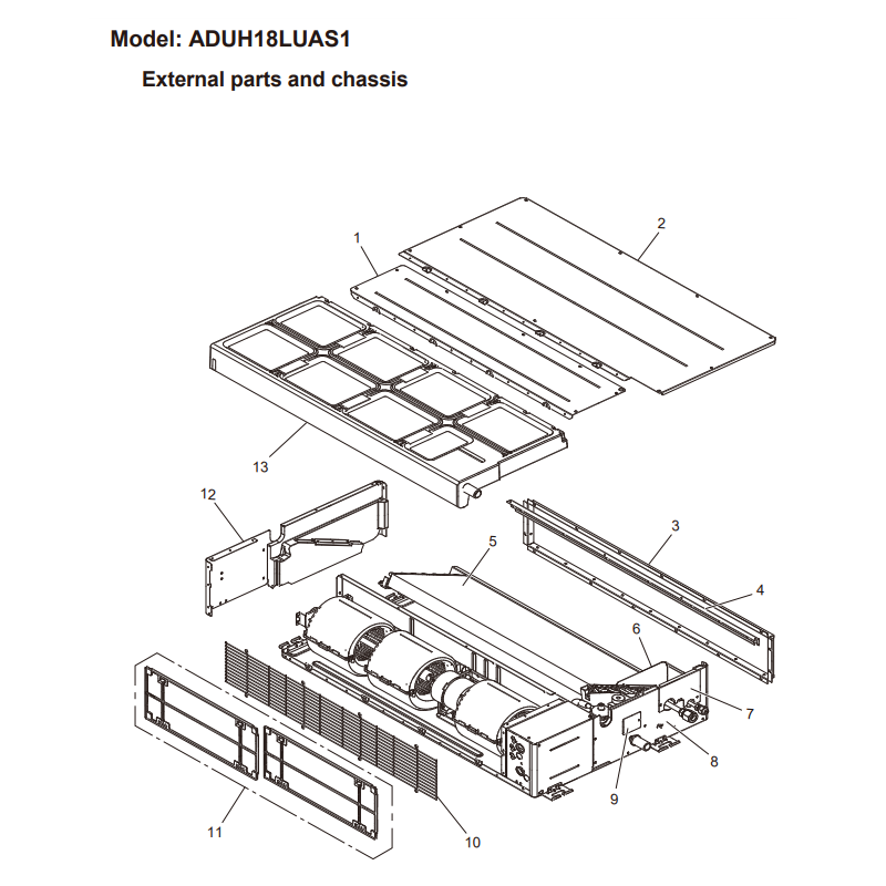 FUJITSU K9380590002 aka 9380590002 FAN GUARD 3 FAN ARUL18 VAB