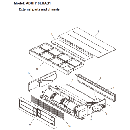 FUJITSU K9380590002 aka 9380590002 FAN GUARD 3 FAN ARUL18 VAB