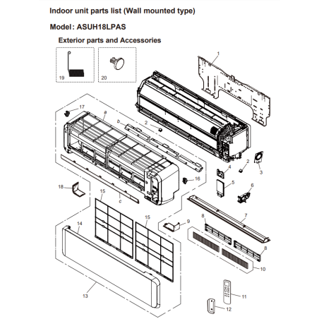 FUJITSU K9387479010 aka 9387479010 LOUVER UP/DOWN HY