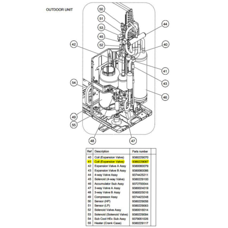 FUJITSU K9380229087  aka 9380229087 Coil (Expansion Valve)